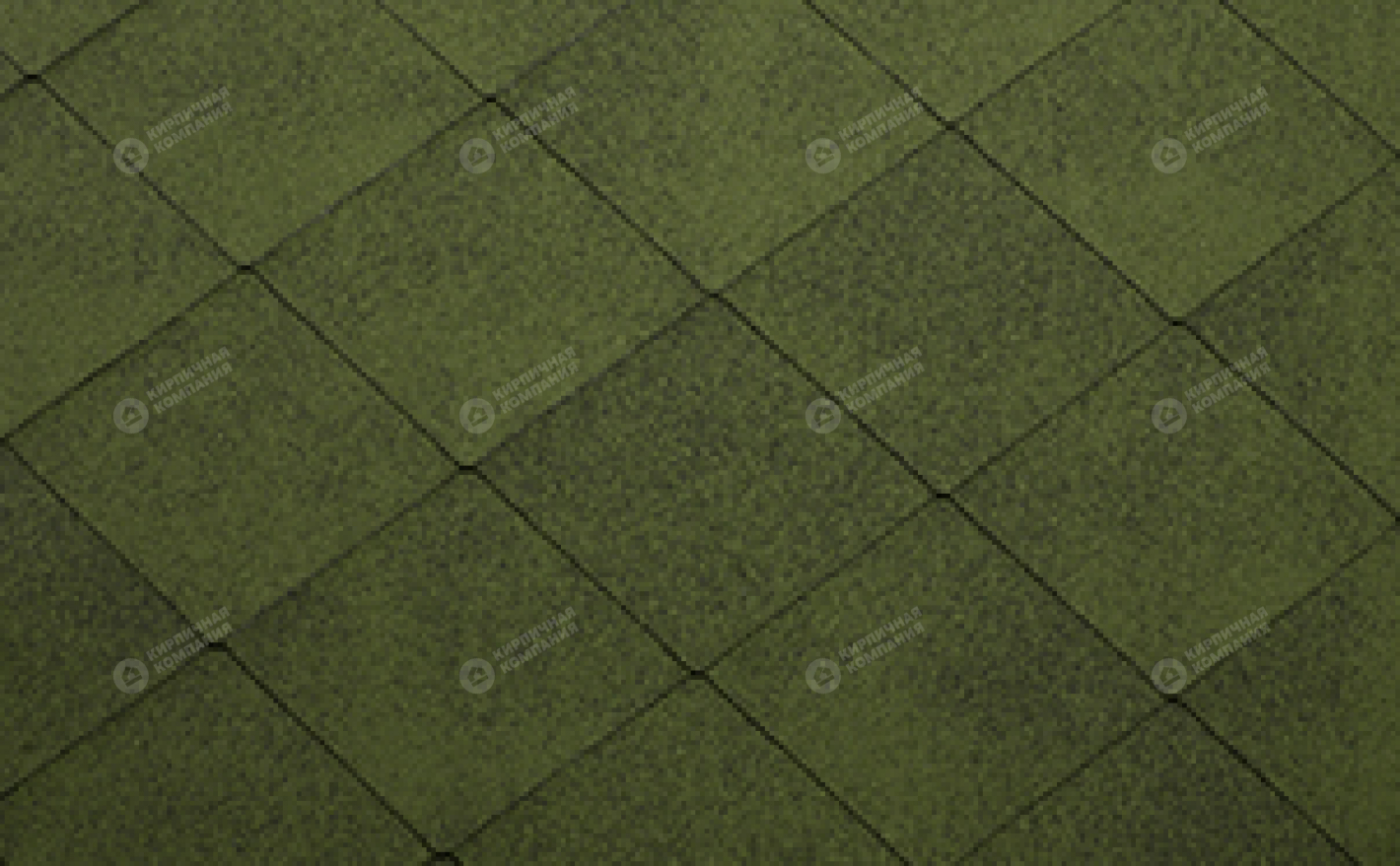 Гибкая черепица рядовая KATEPAL Зеленый