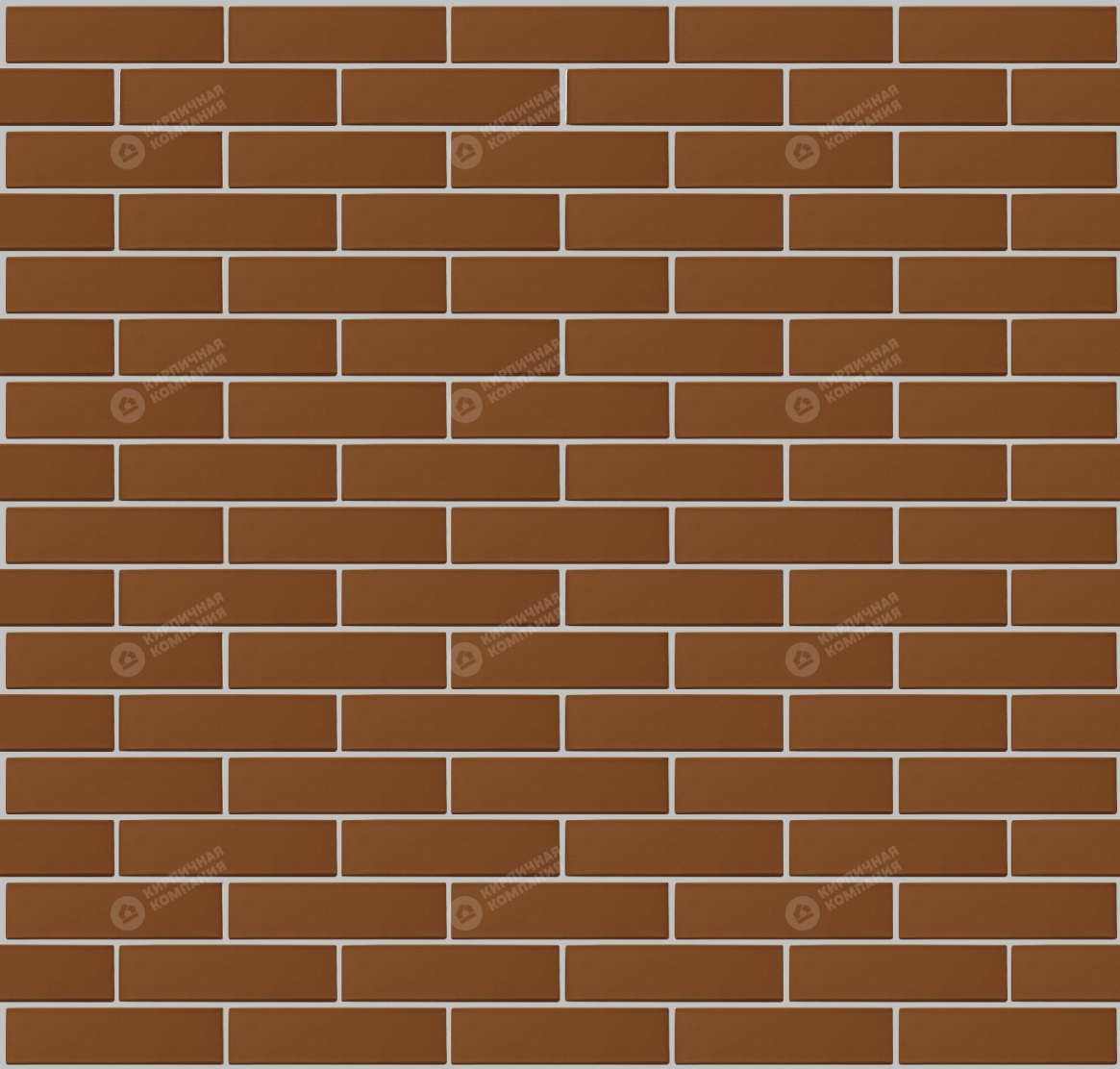 Плитка фасадная керамическая Керма классический красный гладкий