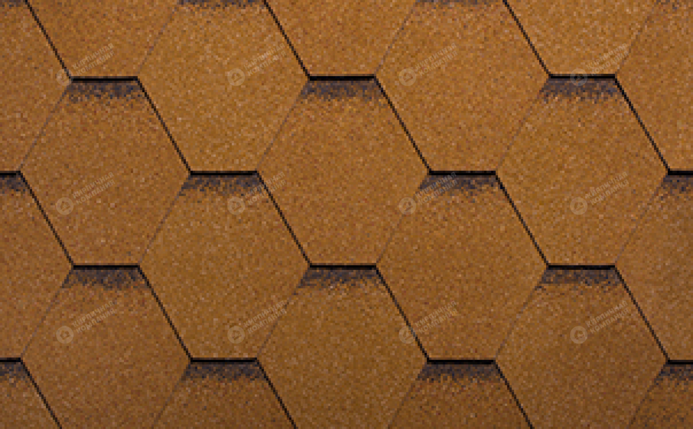 Гибкая черепица рядовая RUFLEX Sota Золотой песок