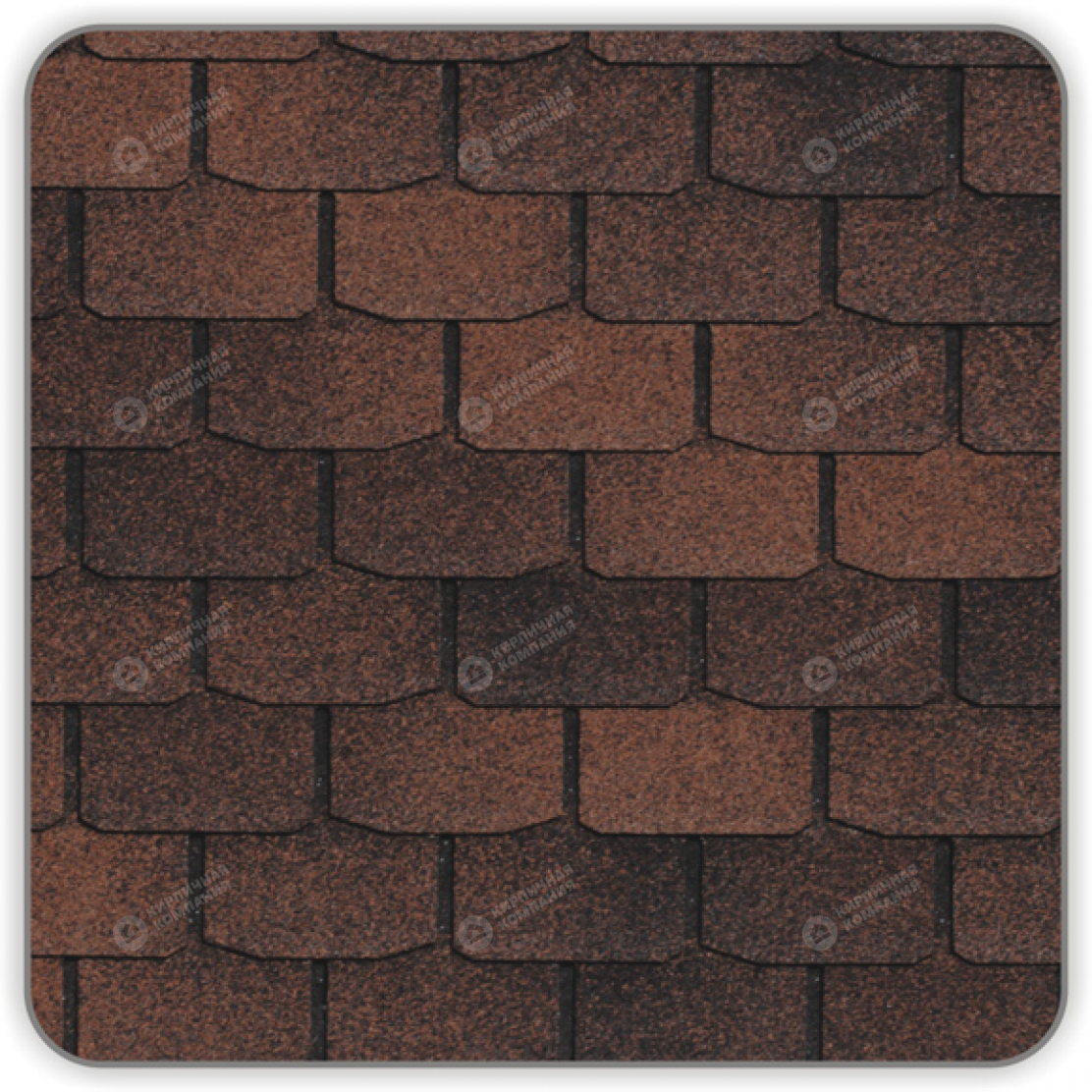 Гибкая черепица Docke Цюрих цвет Кофе