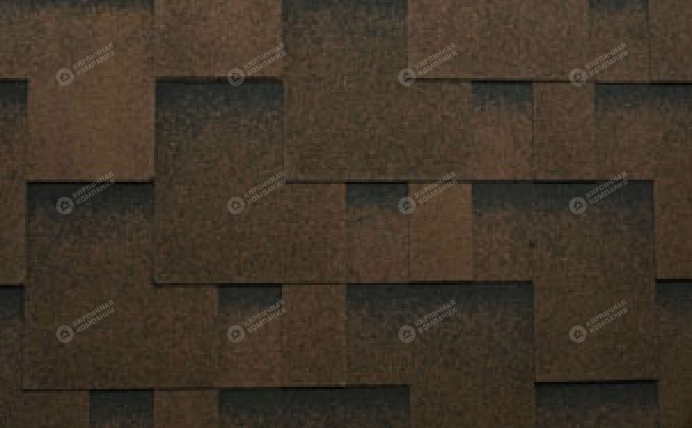 Гибкая черепица рядовая KATEPAL Спелый каштан