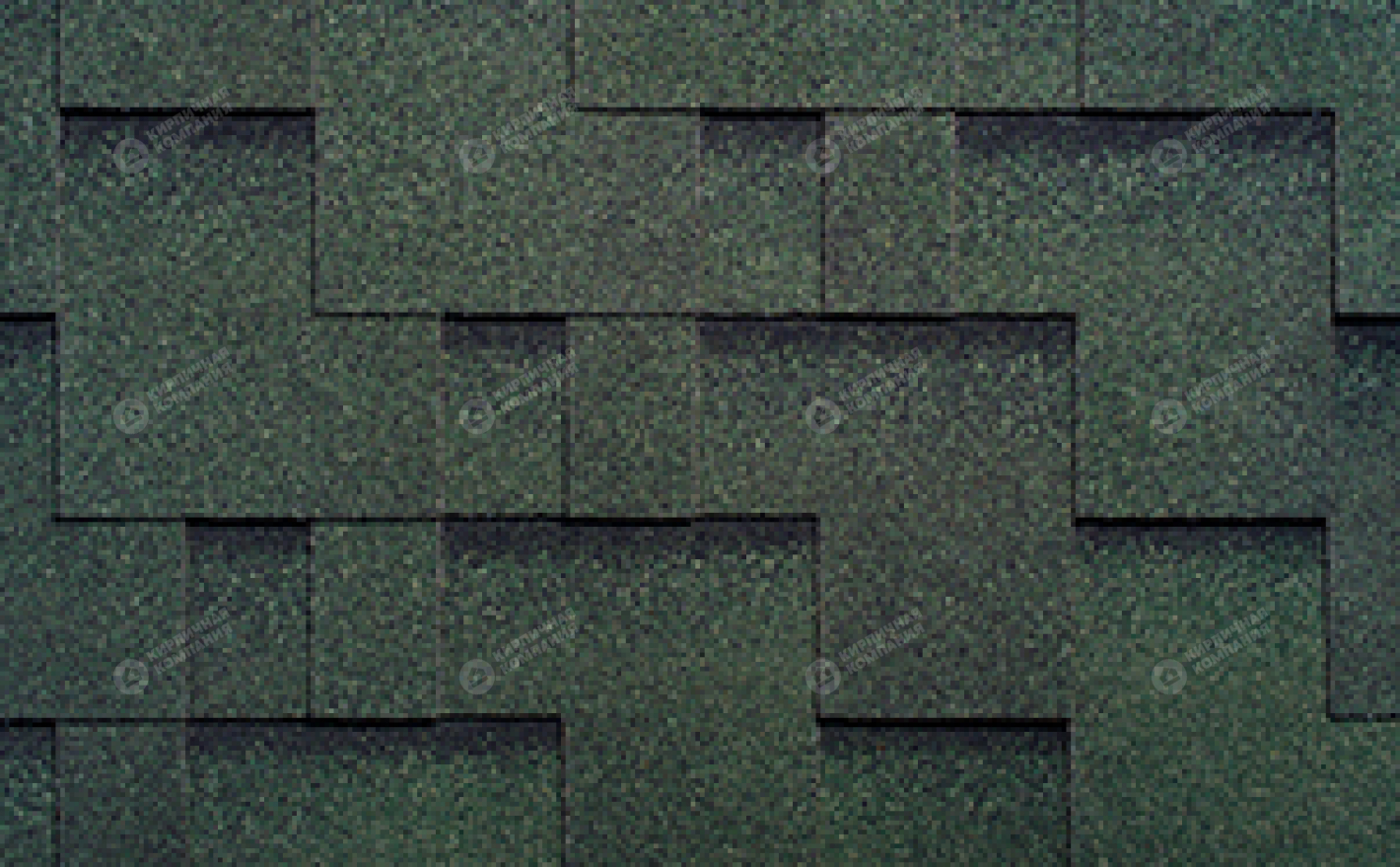 Гибкая черепица рядовая RUFLEX Runa Тайга