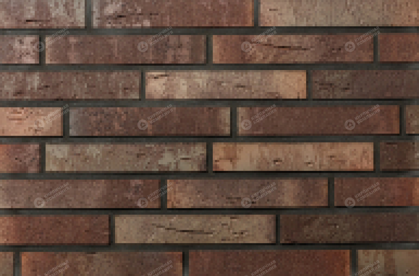 Керамический полнотелый  кирпич длинного формата БРЮНЕ (290*85*65)