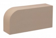 Кирпич облицовочный радиусный Камелот темный шоколад Гладкий R60 одинарный полнотелый