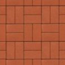 Тротуарная плитка ЛаЛиния 2К.4 оранжевая гладкая